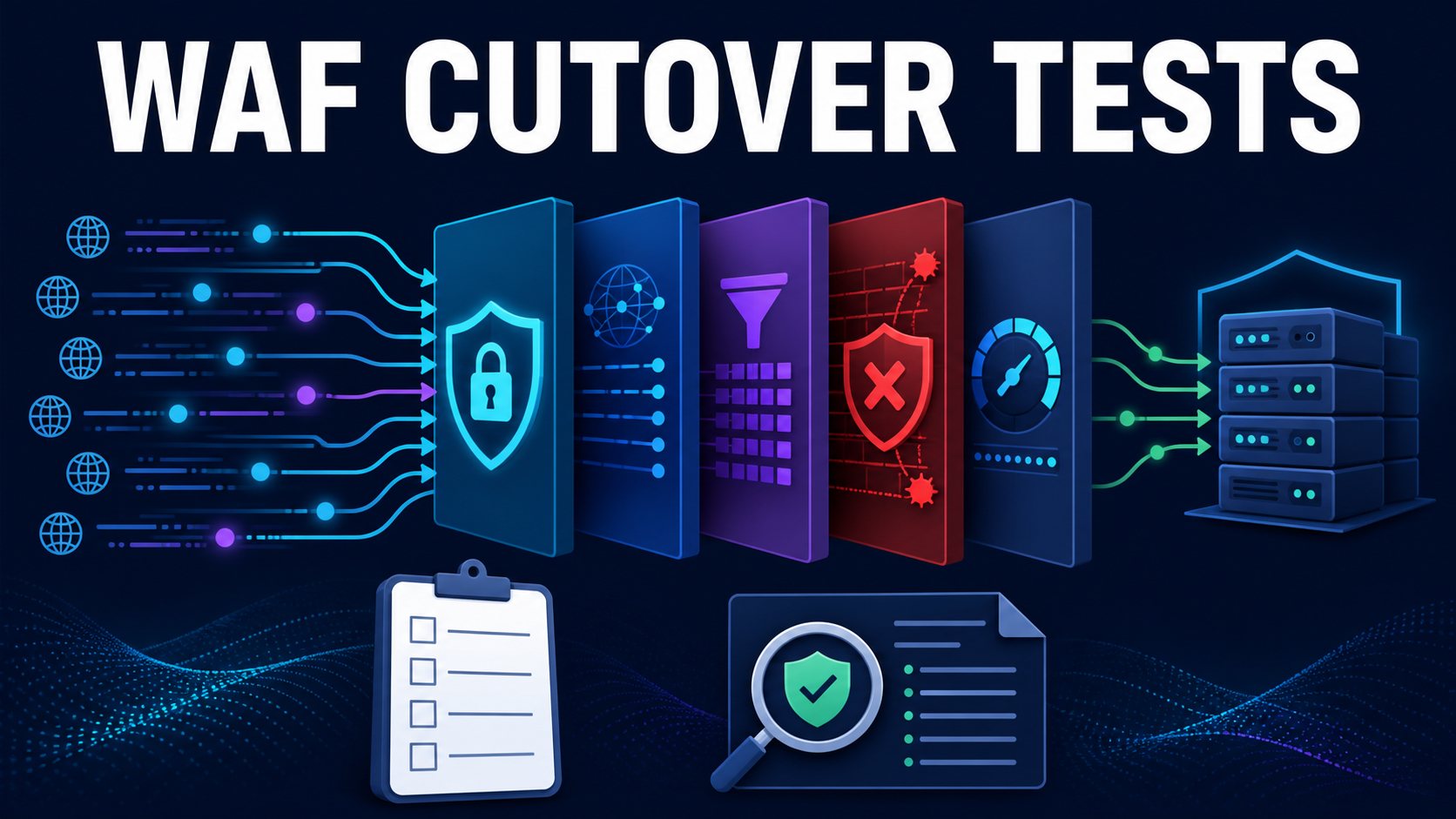 Web application firewall evaluation with TLS, protocol parsing, API protection, attack blocking, rate control, origin isolation and evidence